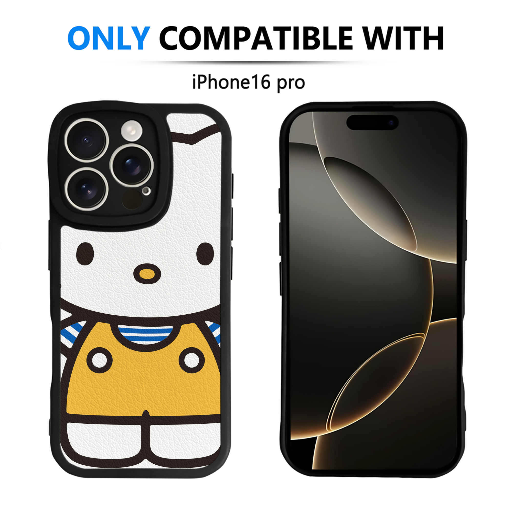 （画像用） Hello Kitty ハローキティ 【iPhone 16シリーズ対応】シリコンスマホケース（レザー調） 材質：シリコン